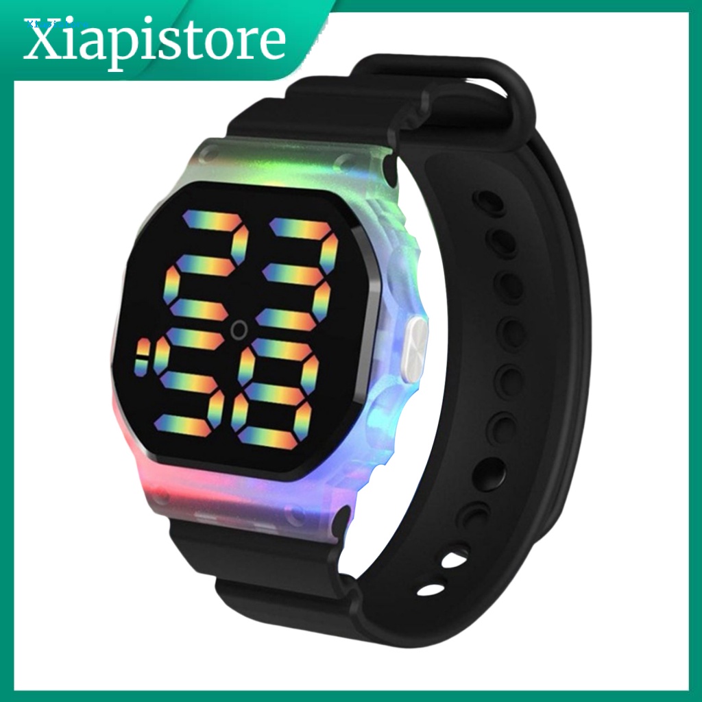 Đồng Hồ Điện Tử Màn Hình LED Thay Đổi Màu Sắc Chống Nước Dài 30M