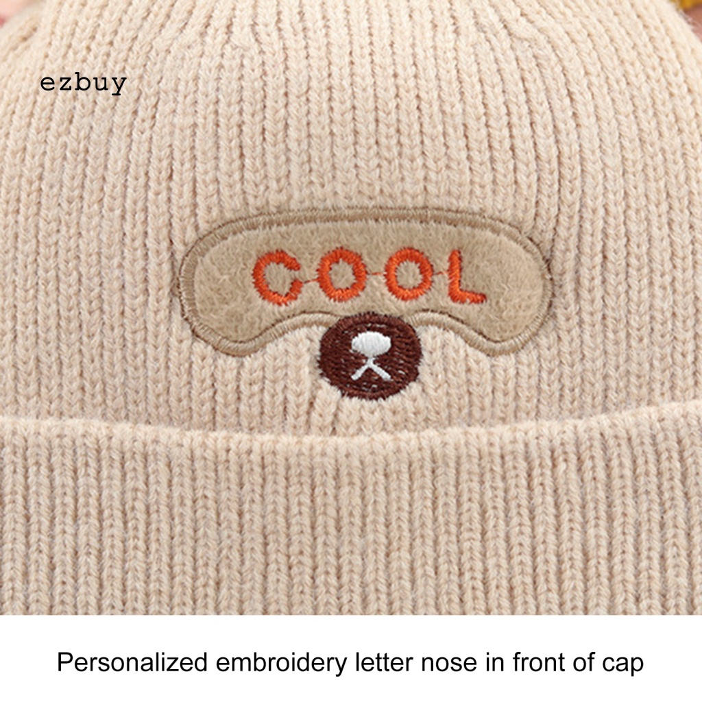 Mũ beanie Giữ Ấm Tai Gấu Dễ Thương Thân Thiện Với Làn Da Dùng Hàng Ngày Cho Bé