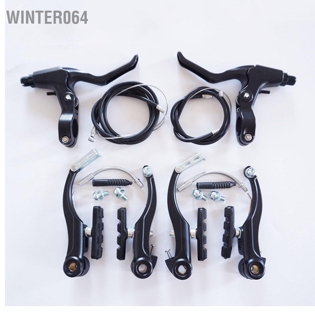 Winter064 Xe Đạp Phía Trước Sau Bộ Phanh V Hợp Kim Nhôm Đường Núi Đi Phụ Kiện Màu Đen