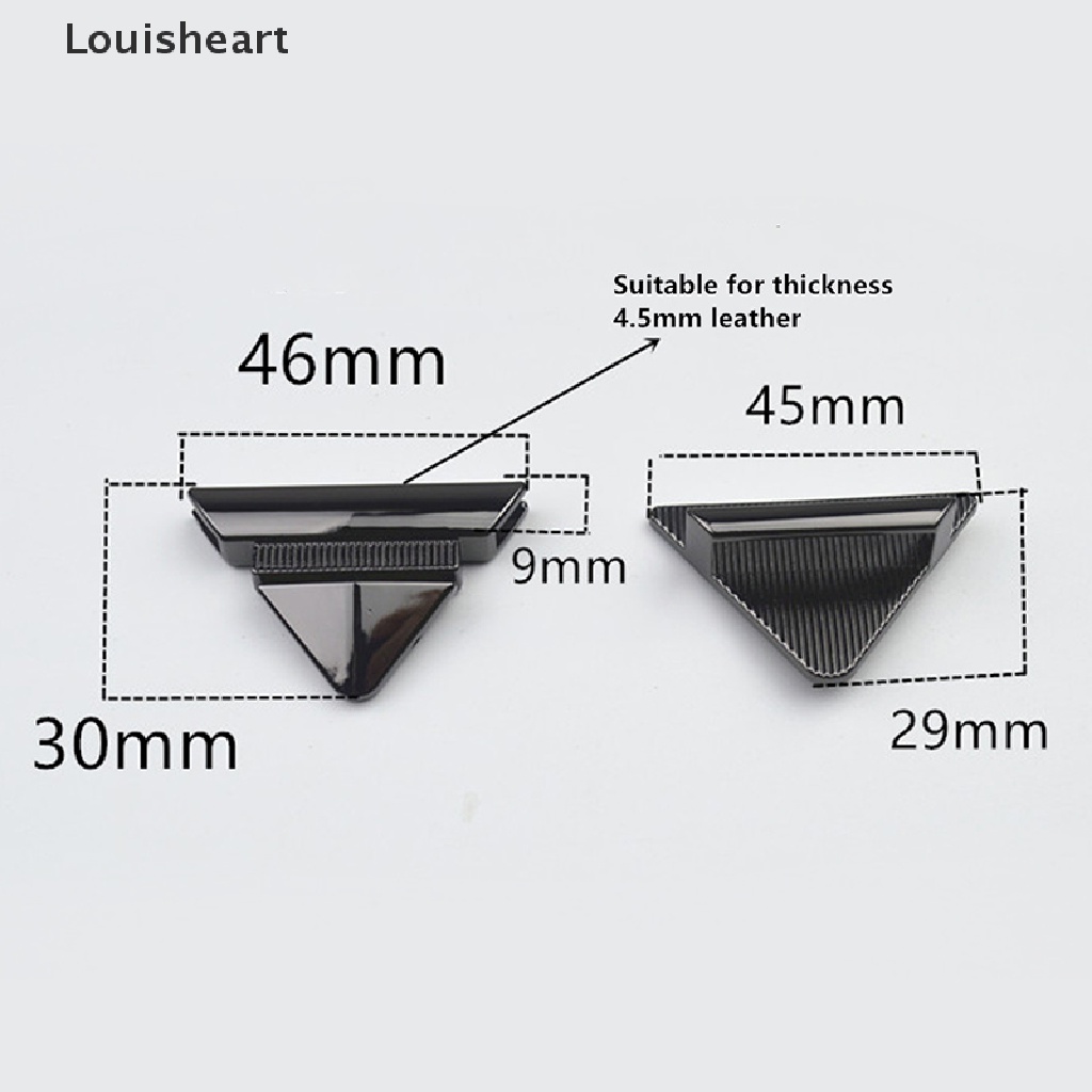 Khóa Bấm Hình Tam Giác Bằng Kim Loại Thời Trang Cho Túi Xách DIY