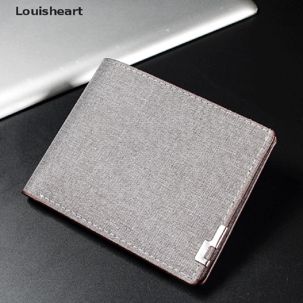 Ví Louisheart Denim Đựng Tiền / Thẻ Tín Dụng / Tiền Xu Gập Lại Được Tiện Lợi Dành Cho Nam Và Nữ TFG