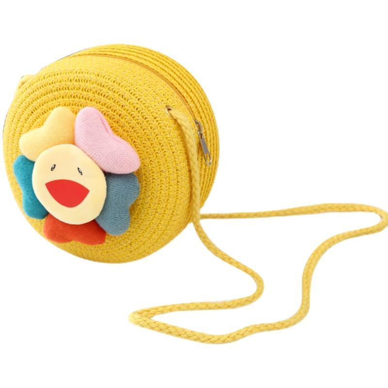 Túi cói Vai Đan Rơm Thời Trang Dễ Thương Dành Cho Bé Gái