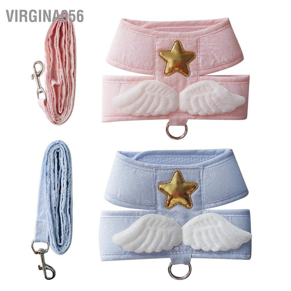 Virgina056 Mèo Dây Xích Có Thể Điều Chỉnh 4 Mùa Đa Năng Dễ Thương Đôi Cánh Thiên Thần Áo Với Lực Kéo 1.5M Cho Con