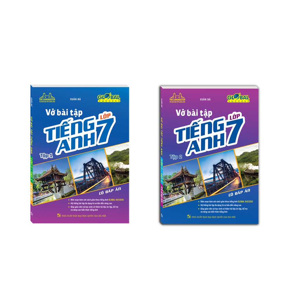 Sách - Combo 2c - GLOBAL SUCCESS - Vở bài tập tiếng anh lớp 7
