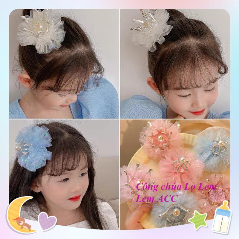 Kẹp tóc cho bé gái, kẹp tóc vương miện công chúa cho bé gái xinh xắn đáng yêu L055
