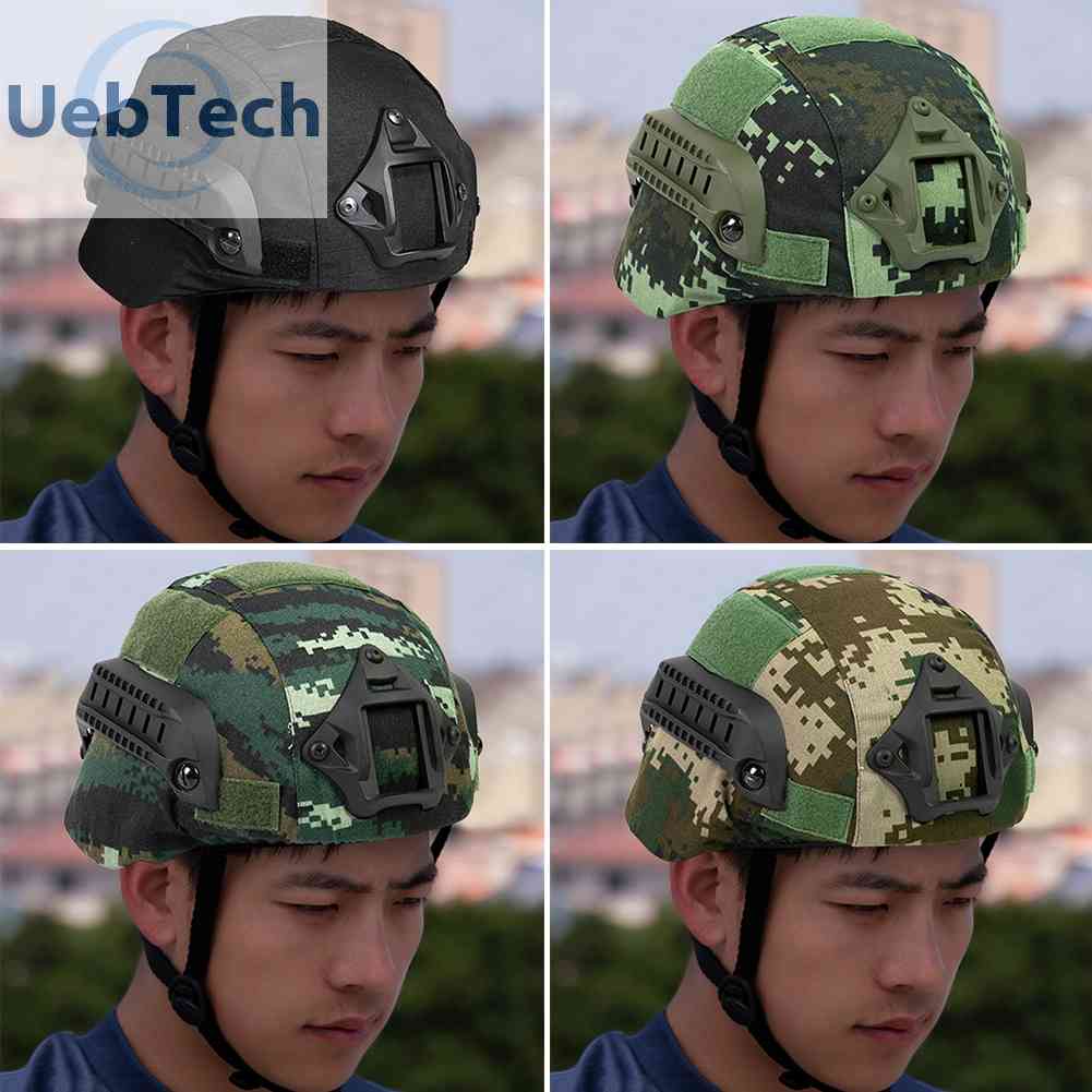 Mũ Bảo Hiểm Lưới Thoáng Khí Họa Tiết Rằn Ri Dùng Khi Đi Săn