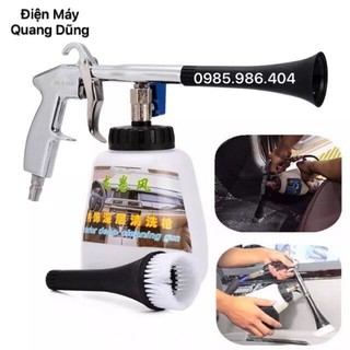 Súng dọn nội thất ô tô, bình vệ sinh nội thất - Dùng máy nén khí