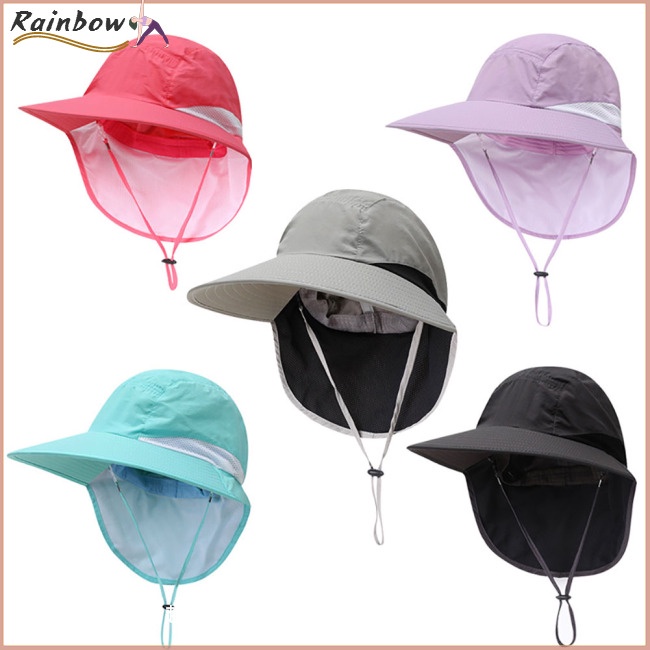 Mũ Xô Chống Nắng Nhanh Khô Vành Rộng Có Tấm Che Cổ Cho Leo Núi / Câu Cá / Thể Thao Ngoài Trời
