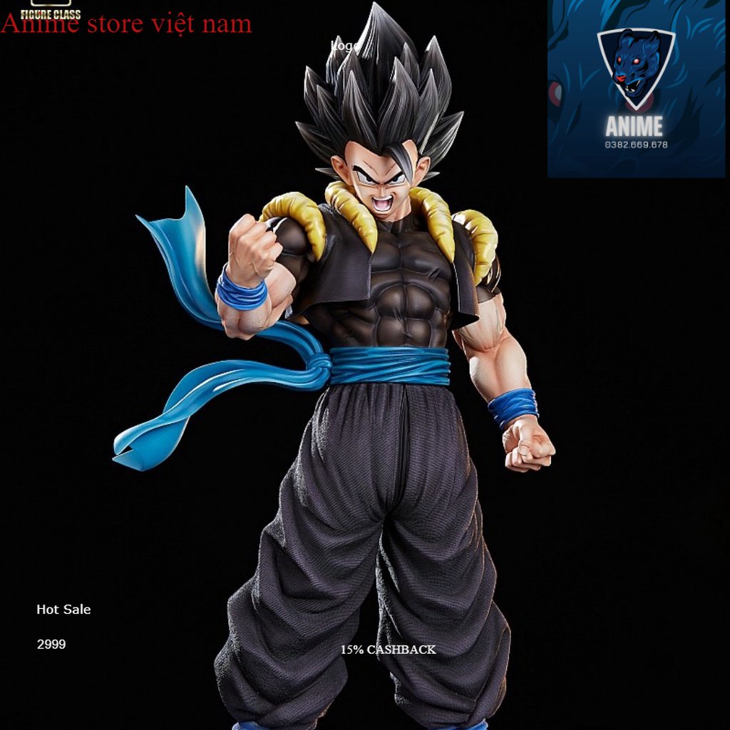 Mô hình DragonBall Gogeta Black Hiệu Ứng Tia Sét siêu to cực khủng