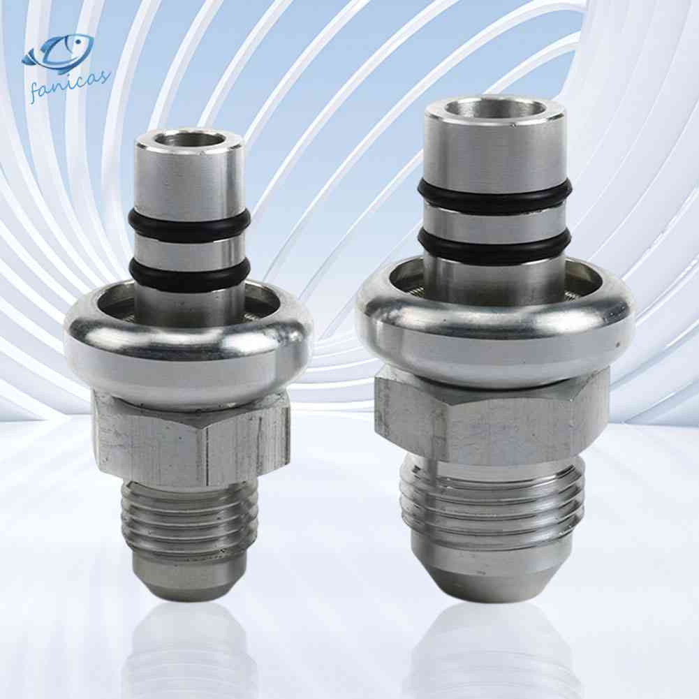 Set 2 Đầu Nối Đường Ray Nhiên Liệu AN6 AN8 Cho 1986-1998 Mustang Billet