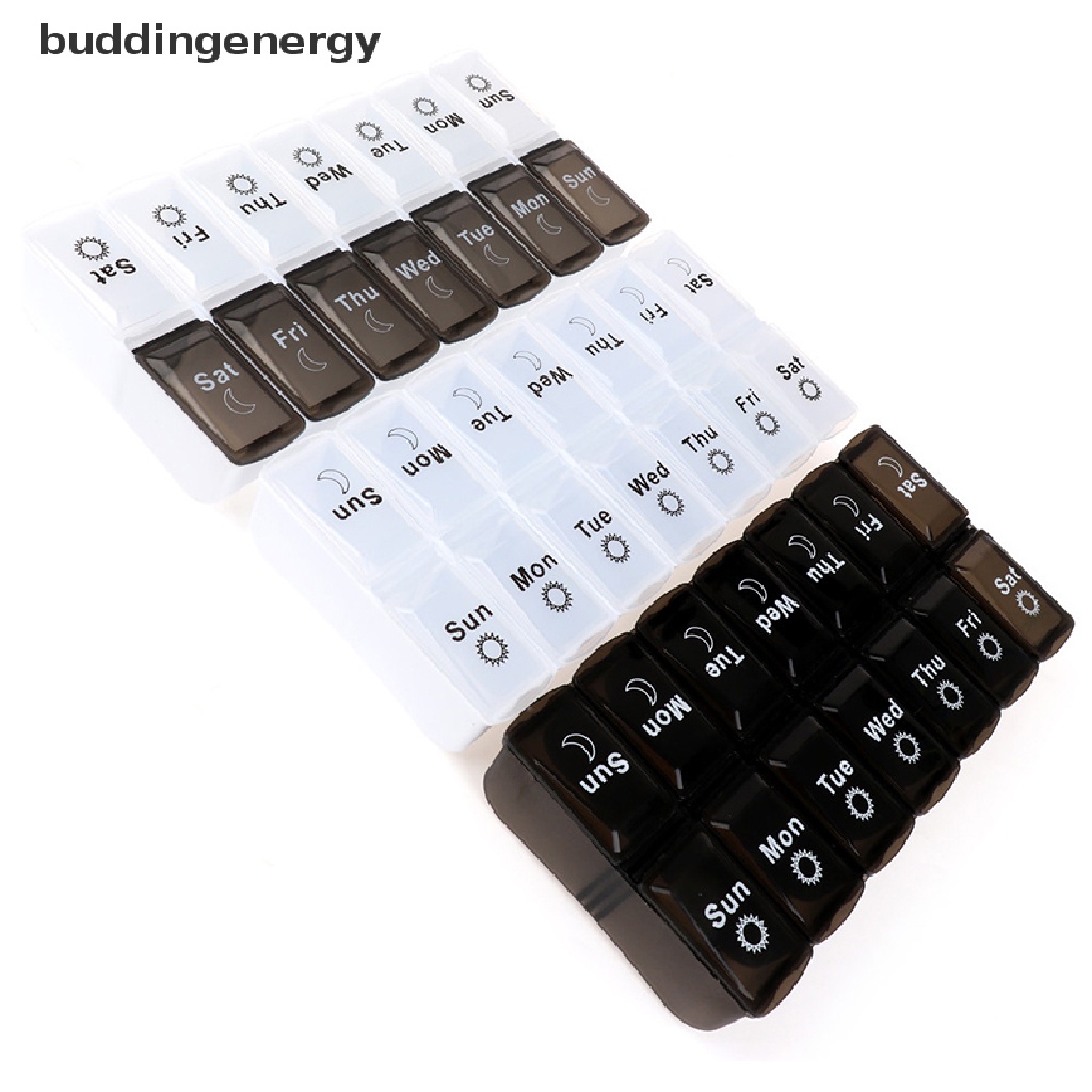 Hộp Đựng Thuốc Viên 7 Hàng Tuần 14 Ngăn Tiện Dụng