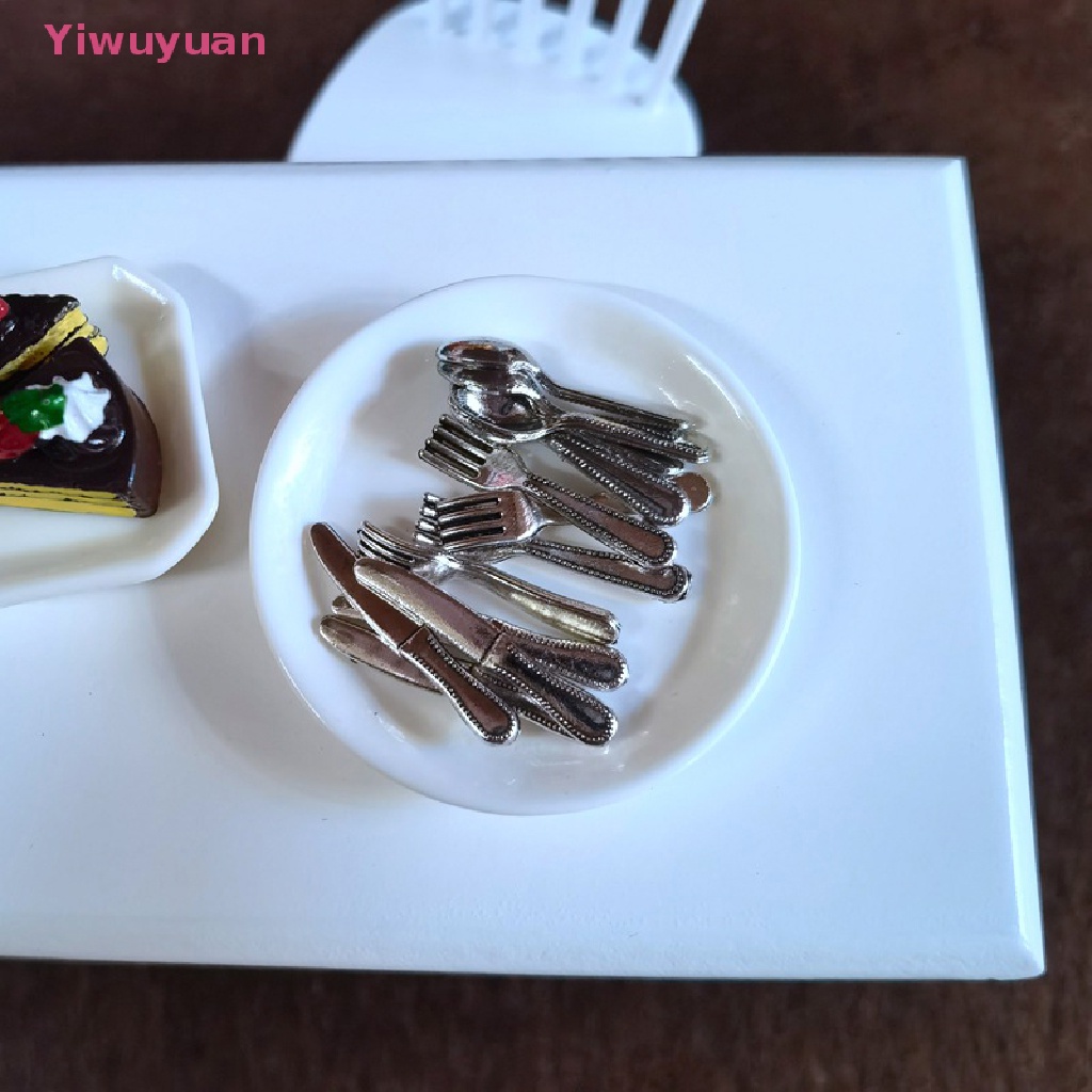 1 Bộ Muỗng Nĩa mini Trang Trí Nhà Búp Bê Mới