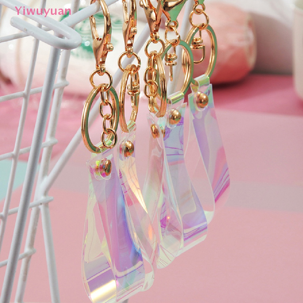 Móc Khóa Dây Da Bò Đính Búp Bê Tôm Hùm Vàng < Yiwuyuan > Mới