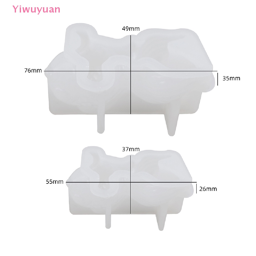 Bộ 2 Khuôn Silicone Hình Cá Vàng 3D Làm Trang Sức Thủ Công