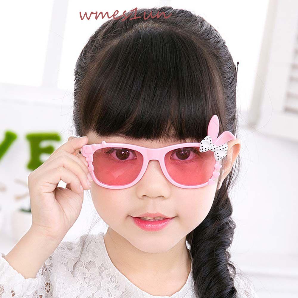 Kính Râm Gọng Tròn Họa Tiết Tai Thỏ Dễ Thương Thời Trang Mùa Hè Cho Bé WMES15H