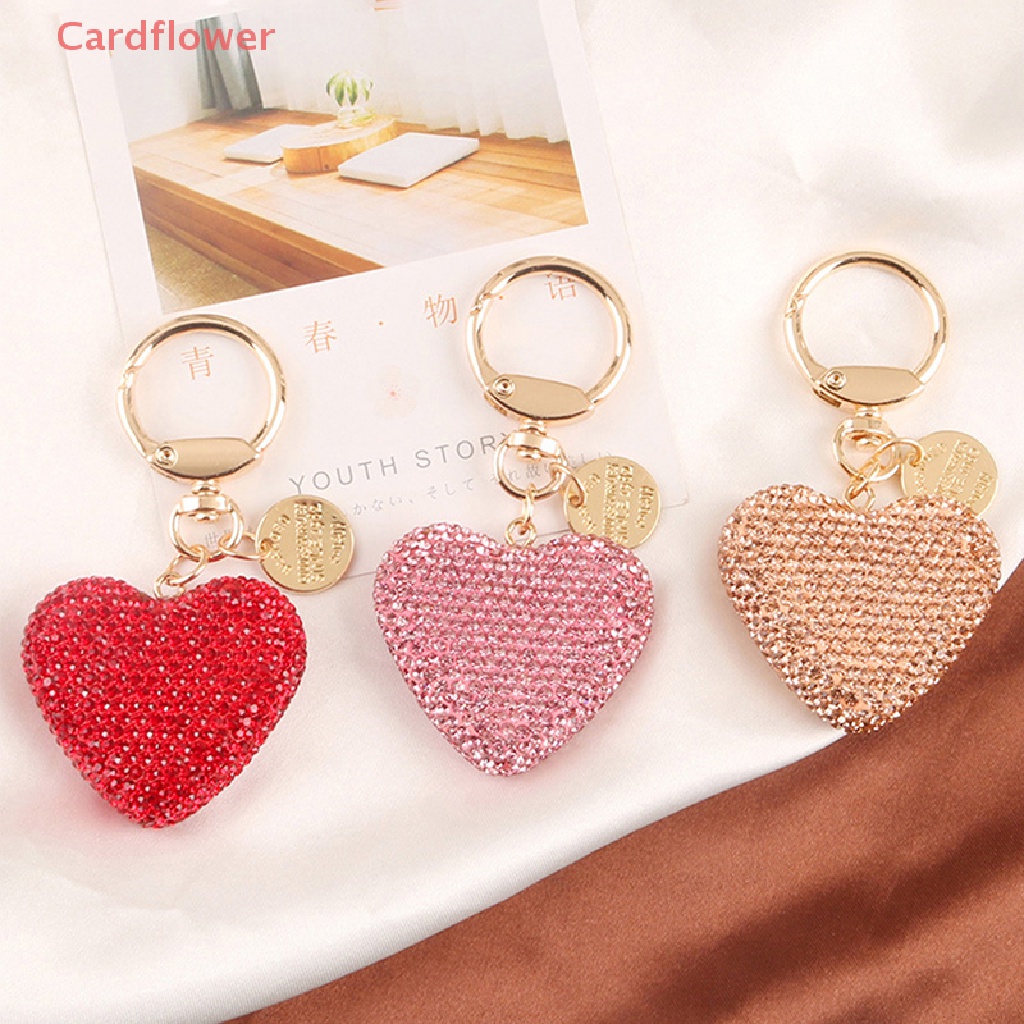 Móc Khóa Trái Tim Đính Đá Thời Trang Mới