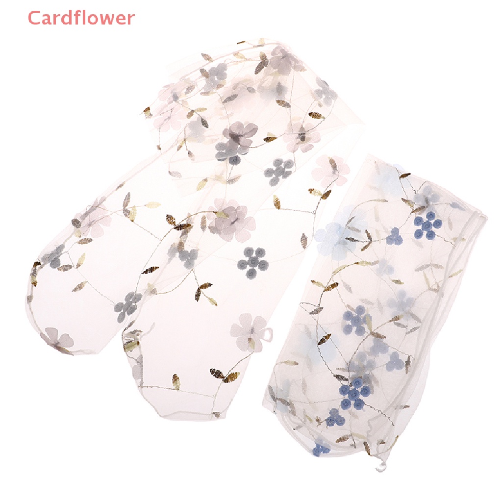 1 Đôi Tất Lưới Mỏng Trong Suốt In Hoa Đơn Giản Thời Trang Xuân Hè < Cardflower > Mới