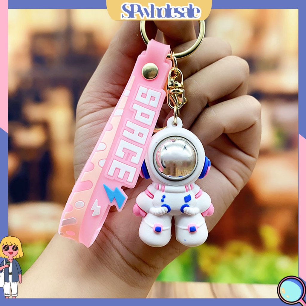 <SPwholesale> Móc Chìa Khóa Xe Hơi Họa Tiết Phi Hành Gia Hoạt Hình Bắt Mắt Đa Năng Quyến Rũ