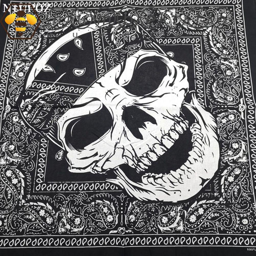 Humberto Khăn Choàng Cổ Kiêm Mặt Nạ Vải Cotton Hình Đầu Lâu Phong Cách Hip Hop DIY