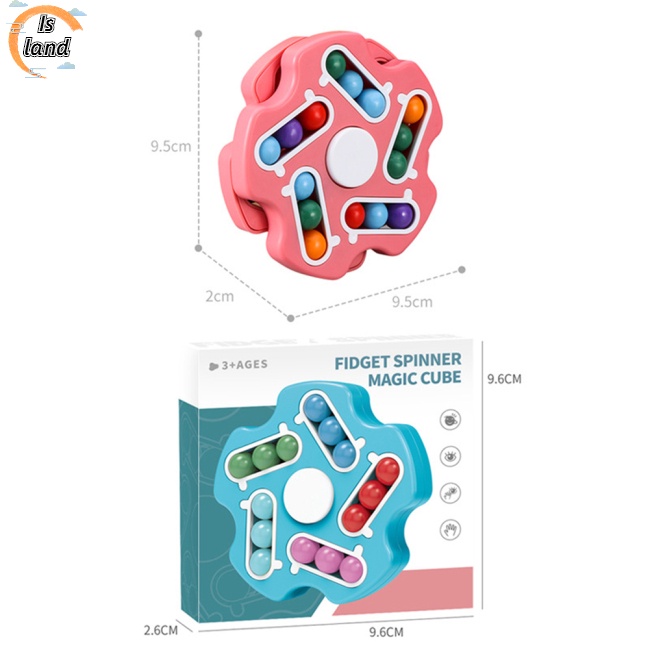 [IS] Đồ Chơi Khối Lập Phương Ma Thuật Hai Mặt Có Thể Xoay Giúp Giảm Căng Thẳng