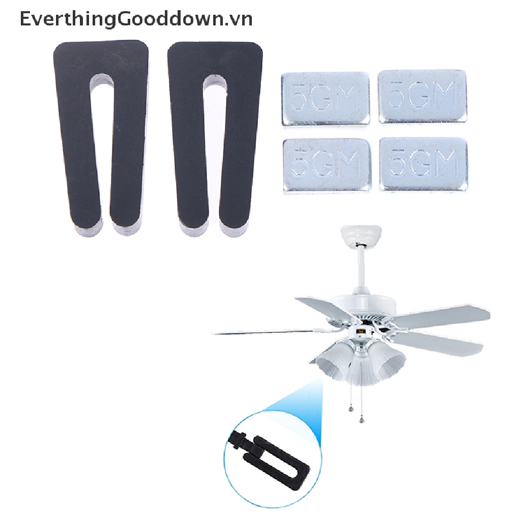 Everthinggood Bộ 2 Cánh Quạt Trần Cân Bằng Ánh Sáng Và Kẹp Cân Bằng 5GM