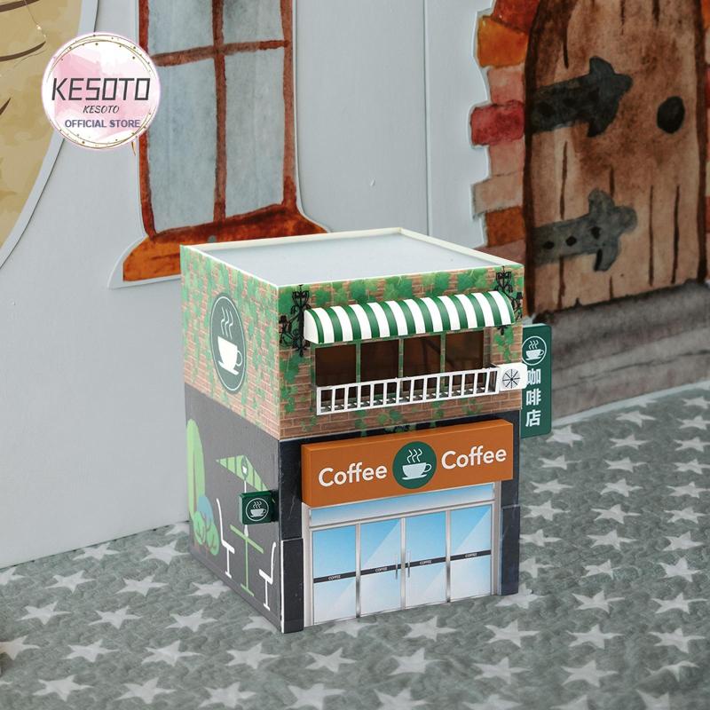 Mô Phỏng Quán Cà Phê Tỉ Lệ 1: 64 Dành Cho Người Lớn Và Trẻ Em DIY