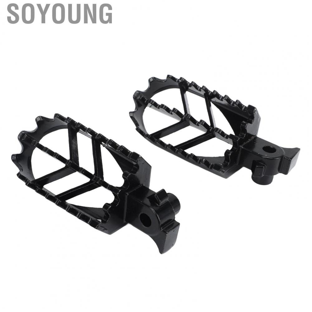Soyoung Rider Foot Peg  Electrolytic Surface High Hardness Black 120mm Length Motorcycle Pedal 8mm Mounting Hole for XR50 XR70