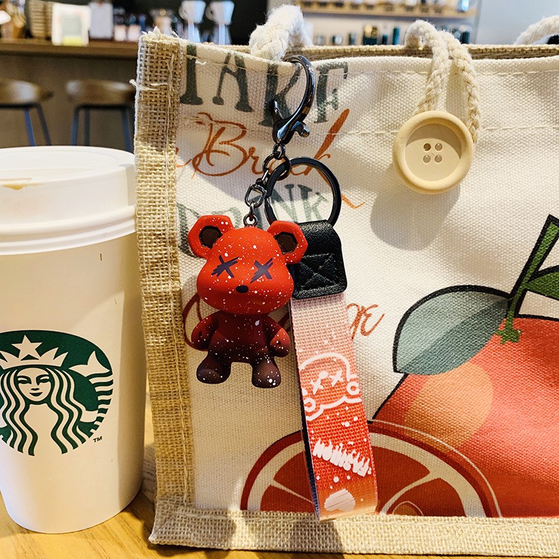 Móc Khoá Phụ Kiện Xe Túi Xách Hình Gấu Hàn Quốc Móc Khóa KOBI