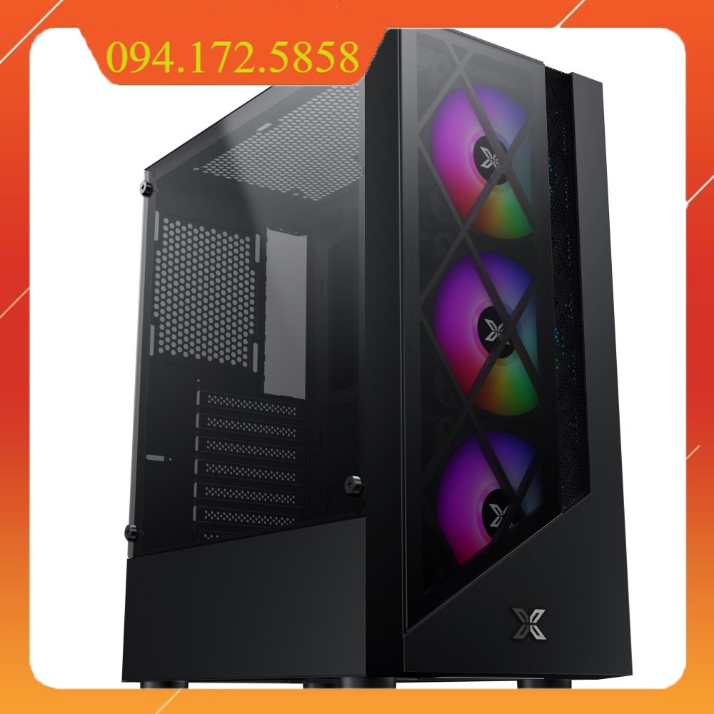 Giá siêu rẻ Vỏ Case XIGMATEK DUKE 3F (EN49080) - ATX, 2 Mặt Kính, KÈM 03 FAN XIGMATEK X22F - New - Chính hãng - BH 12 Th