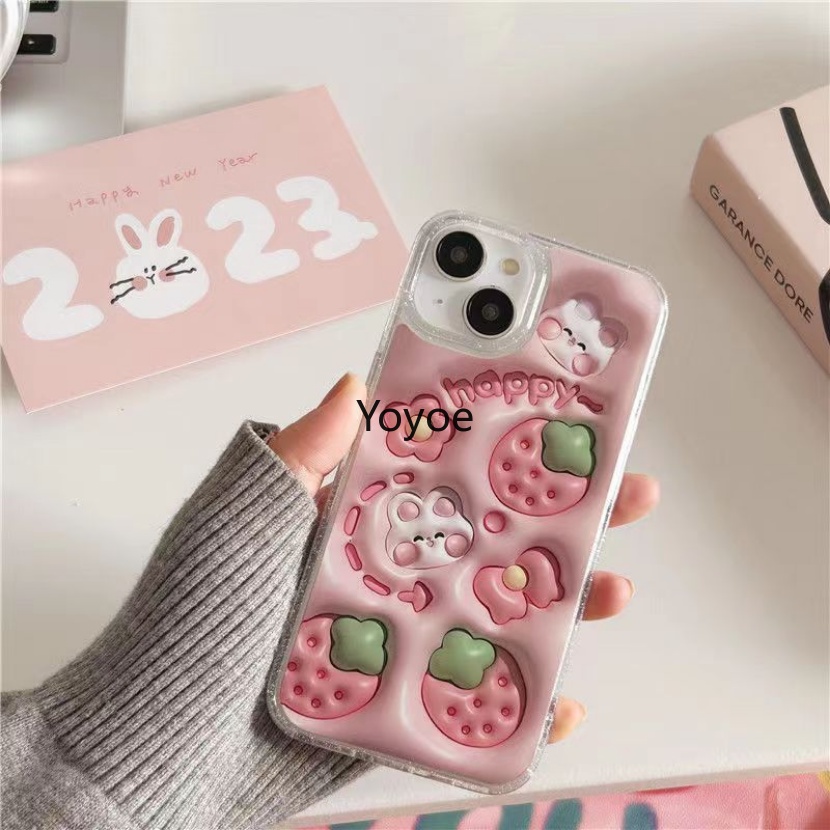 Ốp Điện Thoại Silicon Mềm Viền Khung Chống Sốc Họa Tiết Hoa 3D Lấp Lánh Cho iPhone 14 13 12 Pro Max Plus 2023