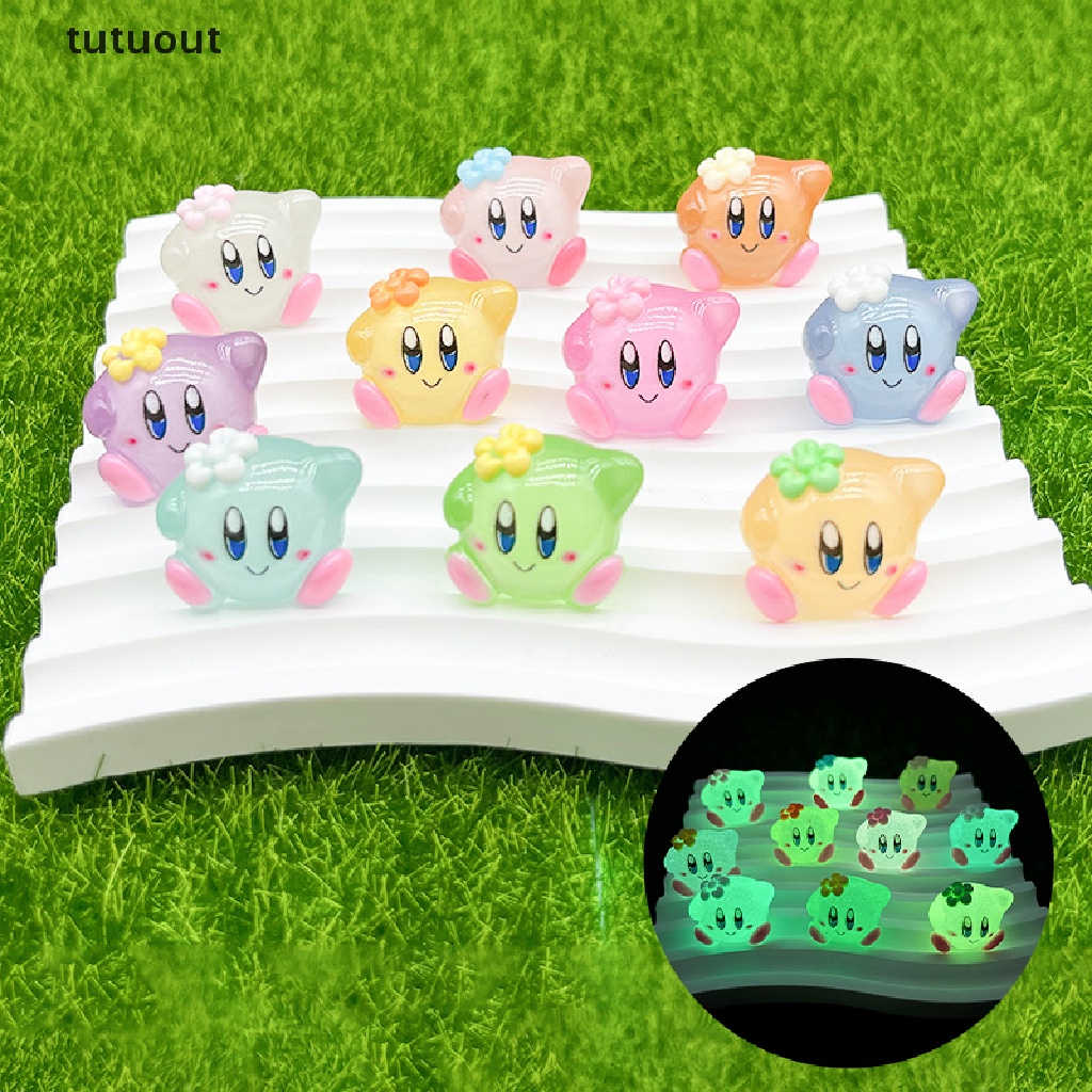 Set 5 Phụ Kiện Hoạt Hình Phát Quang Xinh Xắn Dùng Làm Trang Sức Thủ Công