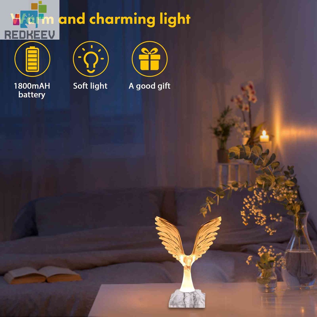 Đèn Ngủ Hình Chim Đại Bàng Bằng Acrylic Điều Khiển Cảm Ứng Không