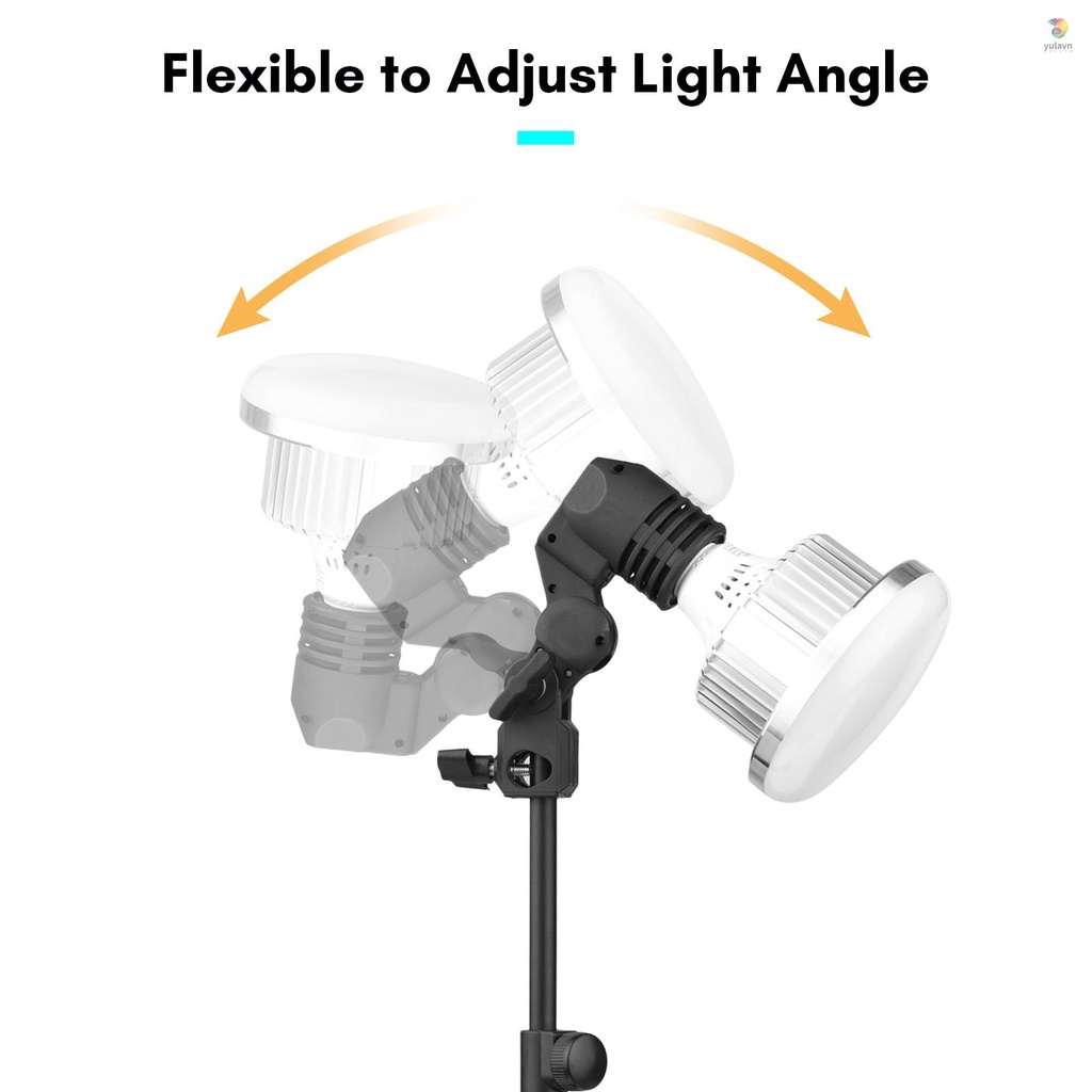 Bộ Đèn LED Để Bàn Có Thể Điều Chỉnh Độ Sáng 85W 3200K-5500K + E27 + Điều Khiển Từ Xa Cho Studio Chụp Ảnh