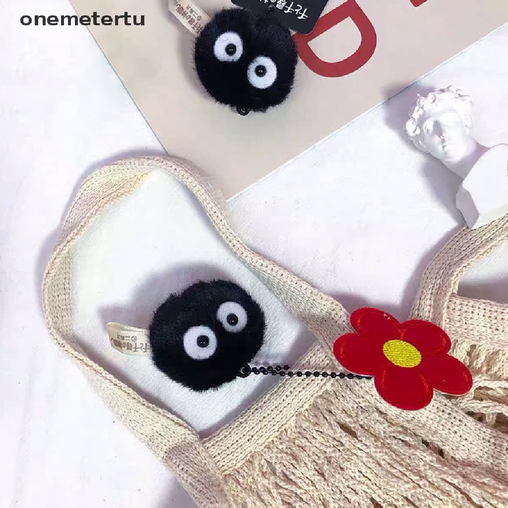 Móc Khóa Hình Totoro Nhồi Bông Màu Đen Đáng Yêu