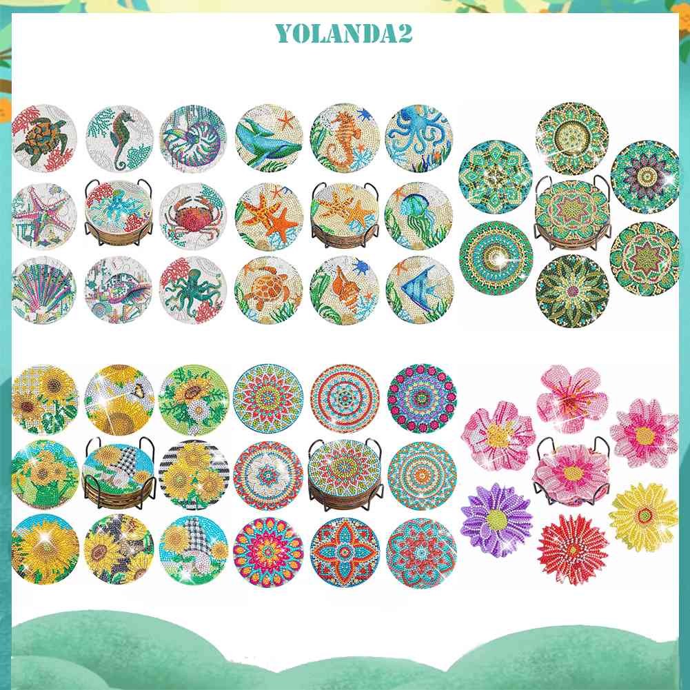 Đế Lót Ly Pha Lê Có Thể Tái Sử Dụng Kèm Giá Đỡ Tiện Lợi Sự Bảo Vệ