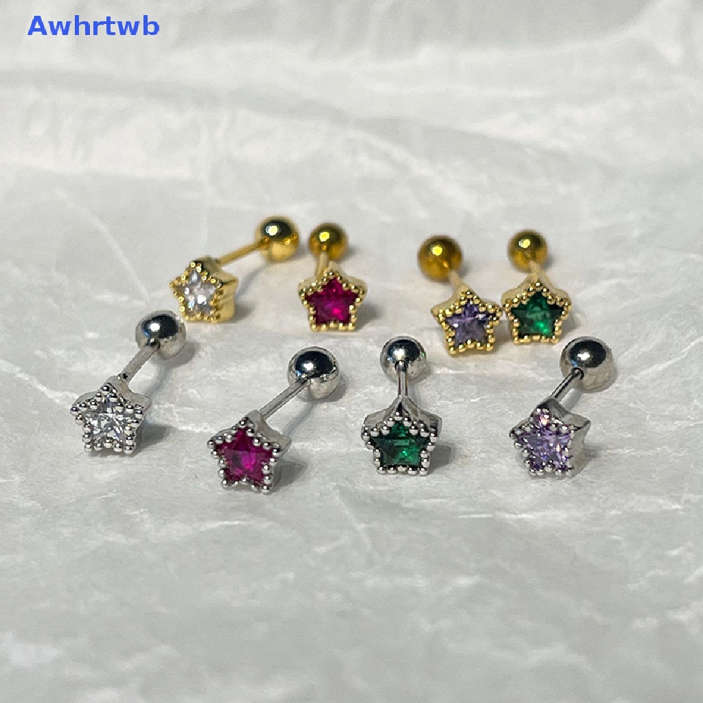 1 Cặp Khuyên Tai Nữ Đính Đá Thời Trang Mới