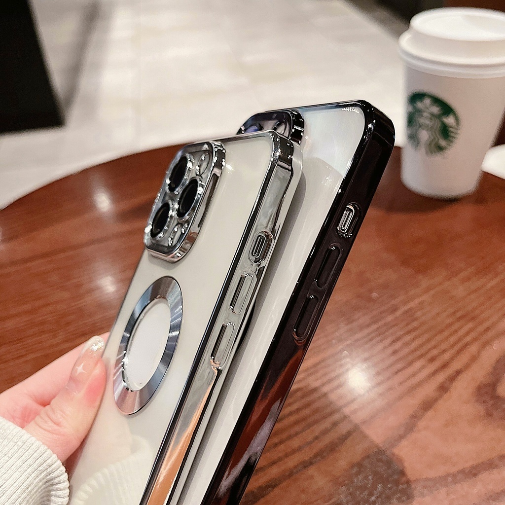 Ốp Điện Thoại Silicon Dẻo Tráng Gương Sang Trọng Chống Sốc Chất Lượng Cao Cho iPhone 7 8 Plus X Xs Max Xr 11 12 13 Pro Max