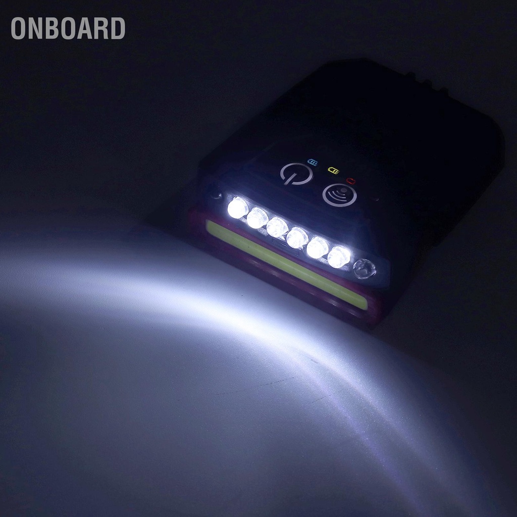 Đèn LED Cảm Ứng Mini Kẹp Mũ Chính Hãng Sạc USB dành Cho Người Đi Câu, Đi Leo Núi OnBoard K.