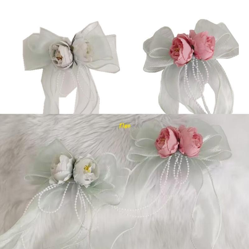 Kẹp Tóc Hình Nơ Hoa Chống Trượt Thời Trang Xuân Hè Cho Nữ