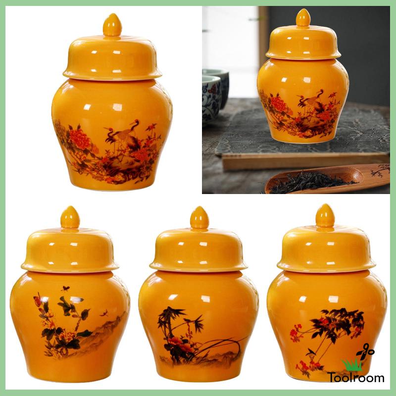 Hũ Gốm Đựng Trà Có Nắp Đậy Tiện Dụng