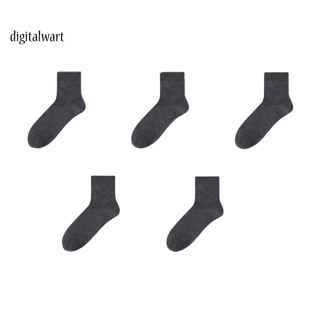 Kỹ Thuật Số| Set 5 Đôi Tất Thể Thao Thấm Hút Mồ Hôi Tốt Chống Ma Sát Thời Trang Xuân Hè Cho Nam