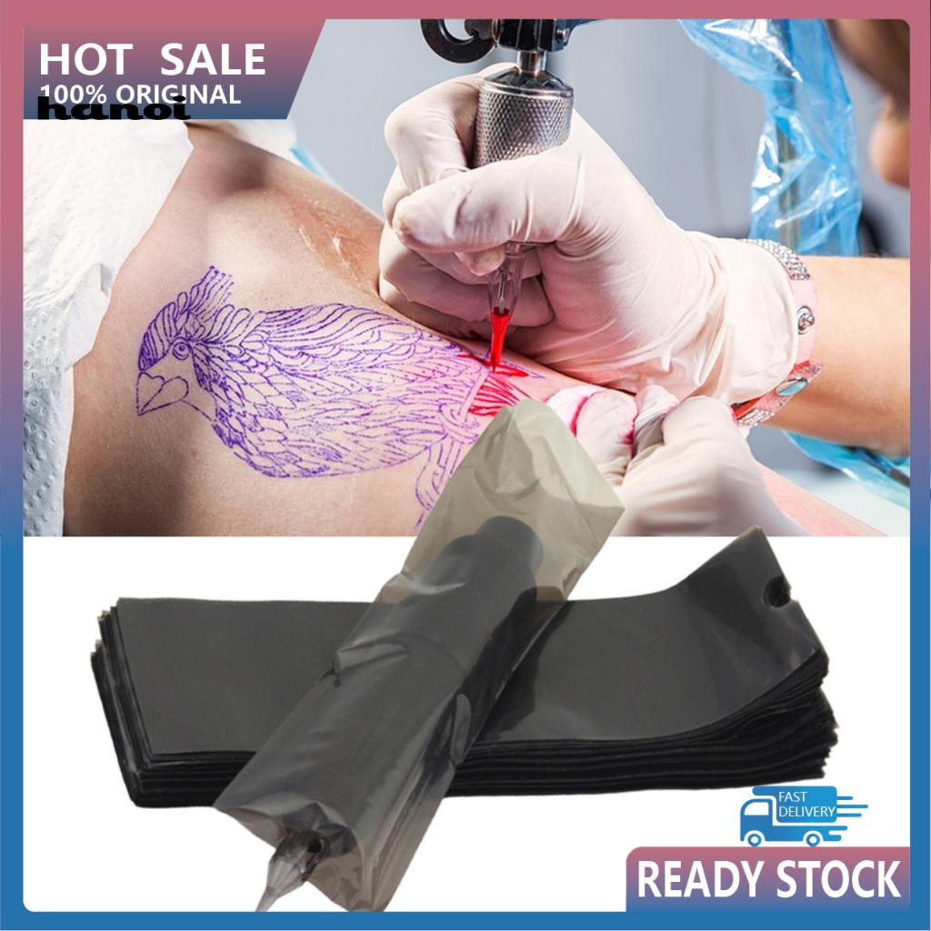 Set 200 Ống Tay Áo Chống Bụi Bẩn Cho Máy Xăm Sử Dụng Một Lần Tiện Lợi