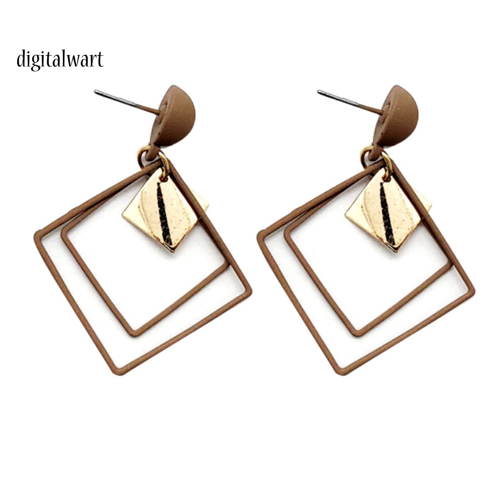 Kỹ Thuật Số| Bông Tai HợP Kim DạNg DàI HìNh Thoi ThờI Trang