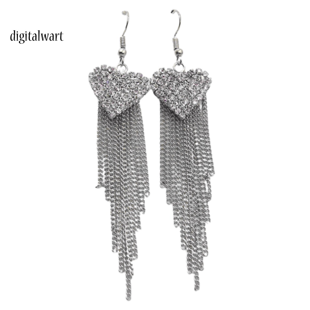 Kỹ Thuật Số| 1 Đôi Bông Tai Xỏ Lỗ Hình Trái Tim Bằng Hợp Kim Trang Trí Hàng Ngày