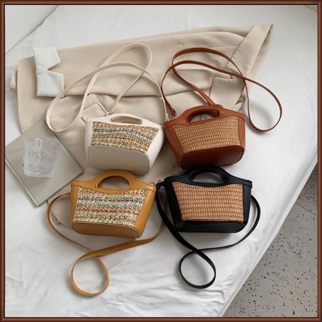 Túi Đeo Chéo Dệt Tay Phong Cách Bohemian Ngọt Ngào Cho Nữ