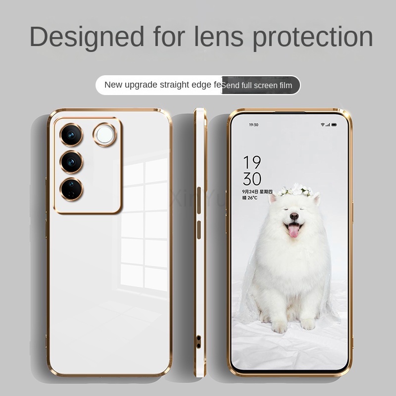 Ốp Điện Thoại Mạ Viền Silicon Sang Trọng Cho Samsung M54 5G M14 M04 M53 M33 M23 M32 M13 M52 M32 M22