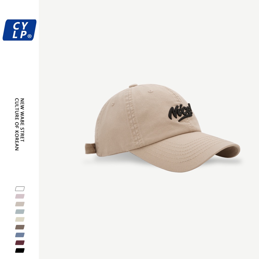 Mũ Lưỡi Trai Thêu Chữ Phong Cách Hàn Quốc Cá Tính Cho Nữ