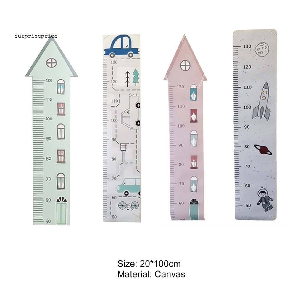 Sticker Dán Tường Đo Chiều Cao Cho Bé Hình Động Vật Hoạt Hình Dễ Thương