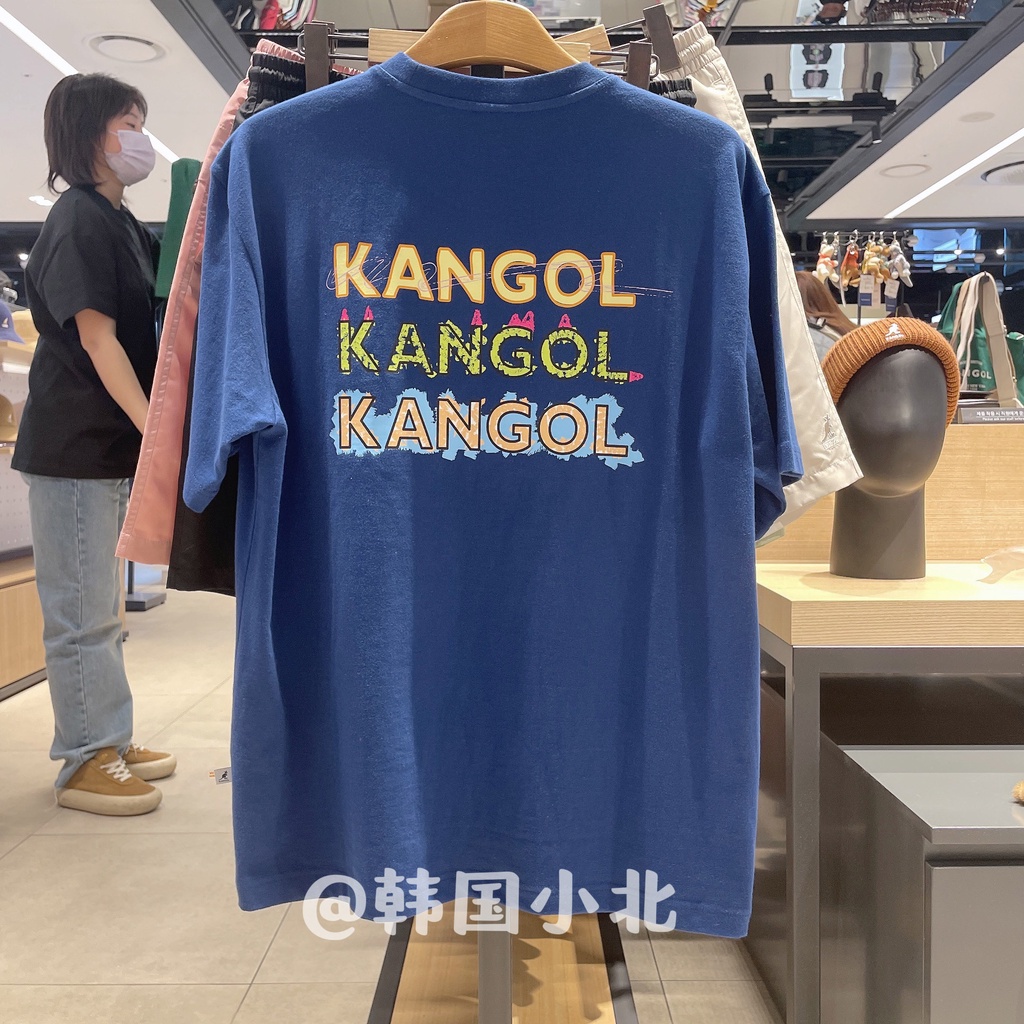 Áo Thun Tay Ngắn In Chữ Kangol kangaroo Sau Lưng Thời Trang Mùa Xuân Cho Nam Và Nữ