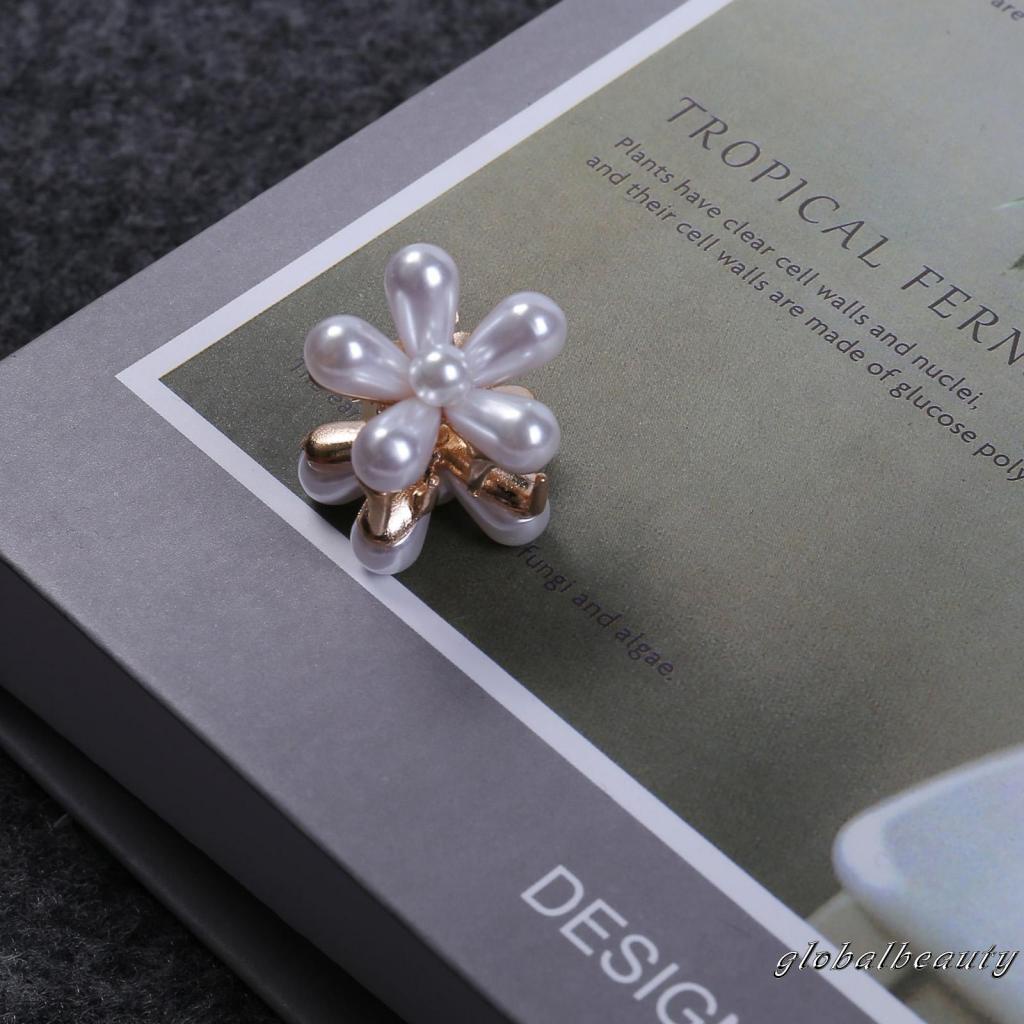 Kẹp Tóc Đính Ngọc Trai Giả Hình Bông Hoa Xinh Xắn Cho Nữ